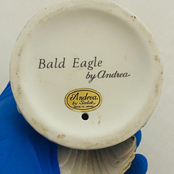 VTG Bald Eagle By Andrea Japan Porcelain Ceramic Figurine Bird Statue By Sadek - Picture 17 of 17